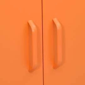 Dulap de depozitare, portocaliu, 80x35x101,5 cm, oțel, 4 image
