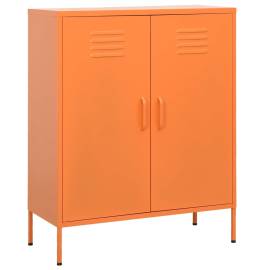 Dulap de depozitare, portocaliu, 80x35x101,5 cm, oțel