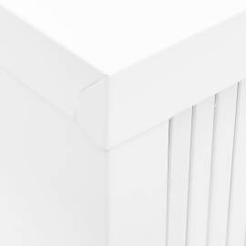 Dulap cu ușă glisantă, alb, 90x40x90 cm, oțel, 3 image