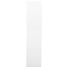 Dulap de birou, alb, 90x40x180 cm, oțel, 5 image