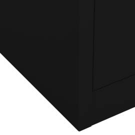 Dulap de birou, negru, 90x40x102 cm, oțel, 9 image