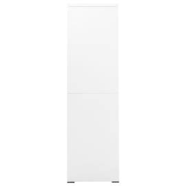 Fișet, alb, 90x46x164 cm, oțel, 4 image