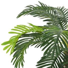Plantă artificială palmier cycas cu ghiveci, verde, 90 cm, 3 image