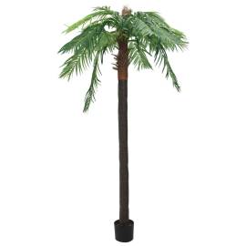 Plantă artificială palmier phoenix cu ghiveci, verde, 305 cm, 2 image