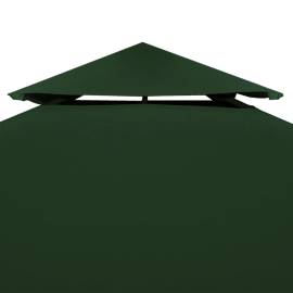 Copertină rezervă acoperiș pavililion, verde, 3x3 m, 310 g/m², 5 image