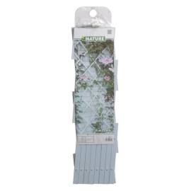 Nature gard de grădină tip trellis, 50 x 150 cm pvc, alb, 6040701, 3 image