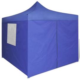 41466  blue foldable tent 3 x 3 m with 4 walls, 2 image