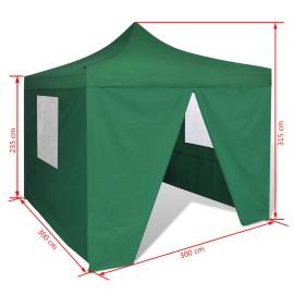 41468  green foldable tent 3 x 3 m with 4 walls, 11 image