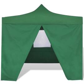 41468  green foldable tent 3 x 3 m with 4 walls, 2 image