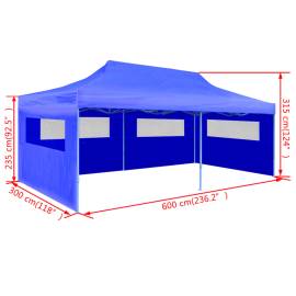 Cort de petrecere pliabil de tip pop-up, albastru, 3 x 6 m, 9 image