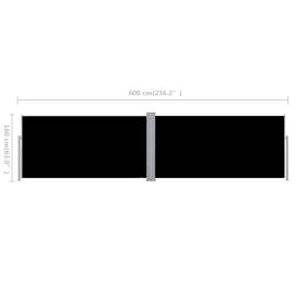 Copertină laterală retractabilă, negru, 160 x 600 cm, 10 image