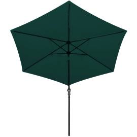 Umbrelă de exterior cu led-uri 3 m, verde, 5 image