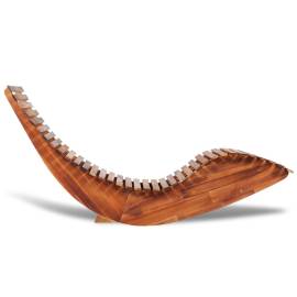 Balansoar șezlong din lemn de acacia, 2 image