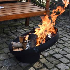 Esschert design bol pentru foc înclinat, negru, oțel ff402, 6 image