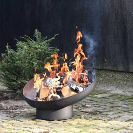 Esschert design bol pentru foc înclinat, negru, oțel ff402, 5 image