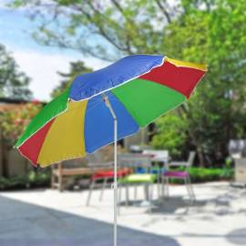 Hi umbrelă de soare de plajă, multicolor, 150 cm, 2 image