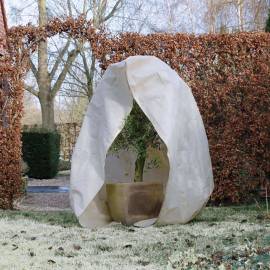 Nature husă anti-îngheț din fleece cu fermoar bej 3x2,5x2,5 m 70 g/m², 3 image