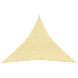 Pânză parasolar din hdpe, triunghiulară 3,6 x 3,6 x 3,6 m, bej, 3 image
