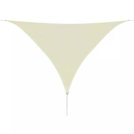 Pânză parasolar din hdpe triunghiulară 3,6x3,6x3,6 m, crem