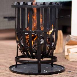 Redfire coș pentru foc dallas, negru, oțel, 3 image