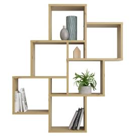 Fmd raft de perete cu 8 compartimente, stejar artizanal, 3 image