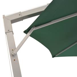 Umbrelă de soare suspendată 350 cm, stâlp de aluminiu, verde, 5 image