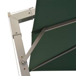 Umbrelă suspendată, stâlp de aluminiu, 300x300 cm, verde, 5 image