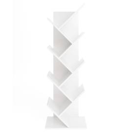 Fmd bibliotecă geometrică verticală, alb, 3 image