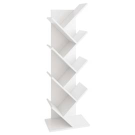 Fmd bibliotecă geometrică verticală, alb, 2 image