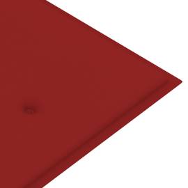 Pernă pentru bancă de grădină, roșu, 150x50x3 cm, 4 image