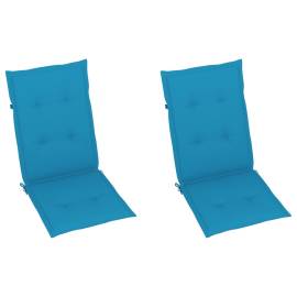 Perne scaun de grădină, 2 buc, albastru, 120x50x3 cm, 2 image