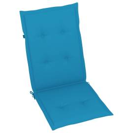 Perne scaun de grădină, 2 buc, albastru, 120x50x3 cm, 3 image