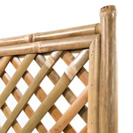 Strat înălțat de grădină cu spalier din bambus, 40 cm, 5 image