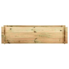 Strat înălțat legume grădină, 120 cm, lemn de pin tratat, 2 image