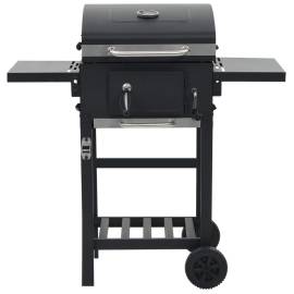 Grătar barbecue cu cărbuni, raft inferior, negru, 2 image