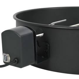 Set de rotisor cu inel pentru grătar, negru, 57 cm, 3 image