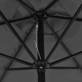 Umbrelă de soare de exterior, stâlp din metal, 300 cm, antracit, 2 image