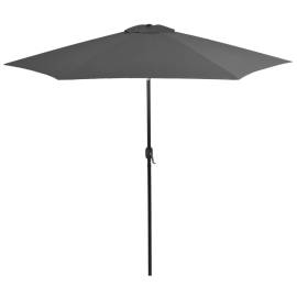 Umbrelă de soare de exterior, stâlp din metal, 300 cm, antracit, 4 image