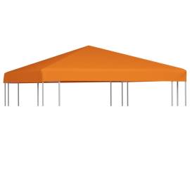 Acoperiș de pavilion, 310 g/m², portocaliu, 3 x 3 m