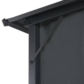 Pavilion cu perdea, negru, 3 x 3 m, aluminiu, 6 image