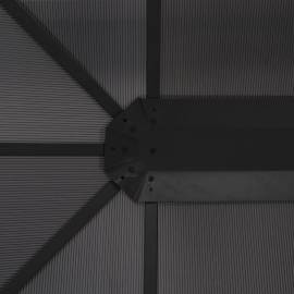 Pavilion cu perdea, negru, 4 x 3 x 2,6 m, aluminiu, 2 image