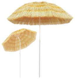 Umbrelă de plajă, natural, 180 cm, stil hawaiian, 3 image