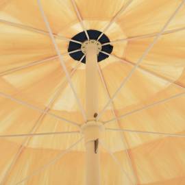 Umbrelă de plajă, natural, 240 cm, stil hawaiian, 2 image