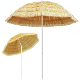 Umbrelă de plajă, natural, 240 cm, stil hawaiian, 3 image