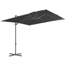 Umbrelă suspendată cu stâlp din oțel, antracit, 250x250 cm, 3 image