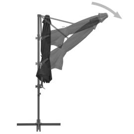 Umbrelă suspendată cu stâlp din oțel, antracit, 300 cm, 6 image