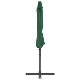 Umbrelă suspendată cu stâlp din oțel, verde, 300 cm, 5 image