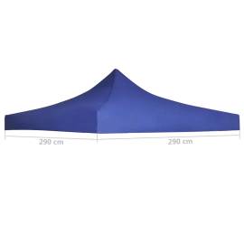 Acoperiș cort de petrecere, albastru, 3 x 3 m, 4 image