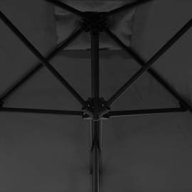 Umbrelă de soare de exterior, stâlp din oțel, antracit, 300 cm, 2 image