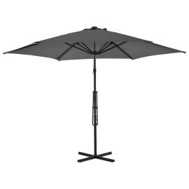 Umbrelă de soare de exterior, stâlp din oțel, antracit, 300 cm, 4 image